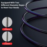 Speed skipping fitness adjustable self-locking cable