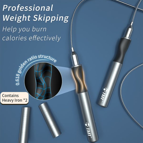 Speed skipping fitness adjustable self-locking cable 3
