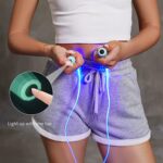 Ladies And Men Add Weight To Light-Up Rope Skipping, Extreme Jumping, Endurance Training, Gym