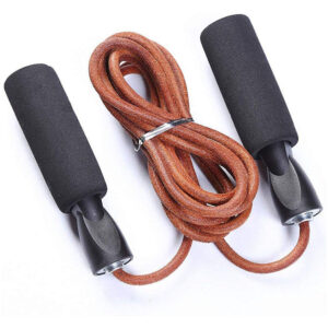 Leather Jump Rope Women And Men Skipping Skip Ropes with 1