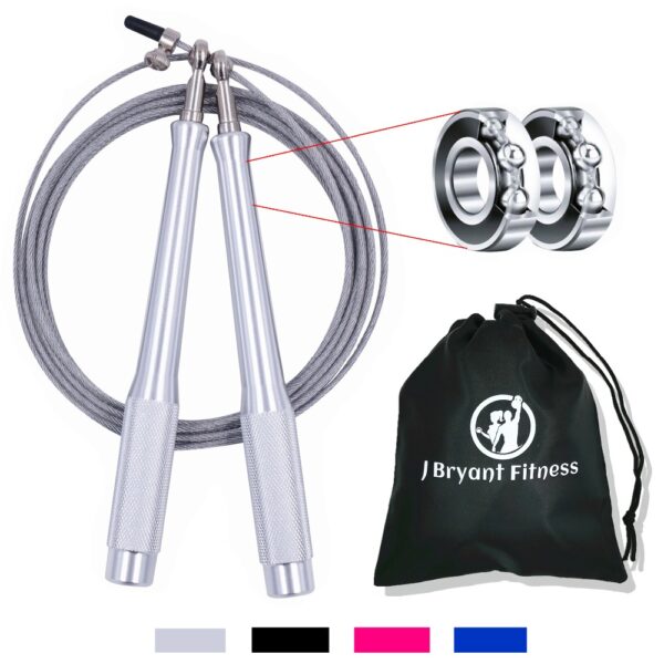 High Speed Jump Rope 9.8 ft Adjustable Workout Skipping Rope 1